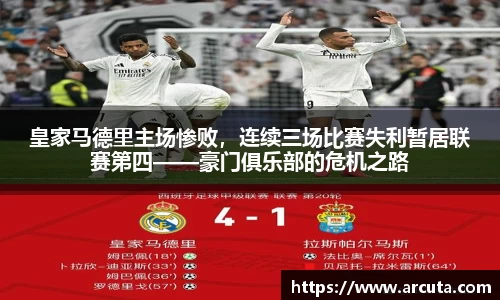 皇家马德里主场惨败，连续三场比赛失利暂居联赛第四——豪门俱乐部的危机之路