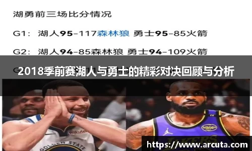 2018季前赛湖人与勇士的精彩对决回顾与分析