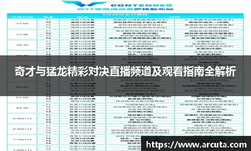 奇才与猛龙精彩对决直播频道及观看指南全解析