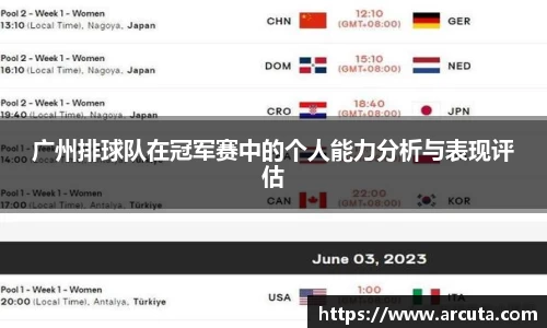广州排球队在冠军赛中的个人能力分析与表现评估
